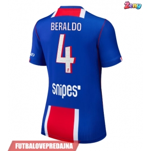 Lacne Ženy Futbalové dres Paris Saint-Germain Lucas Beraldo #4 2026-27 Krátky Rukáv - Domáci